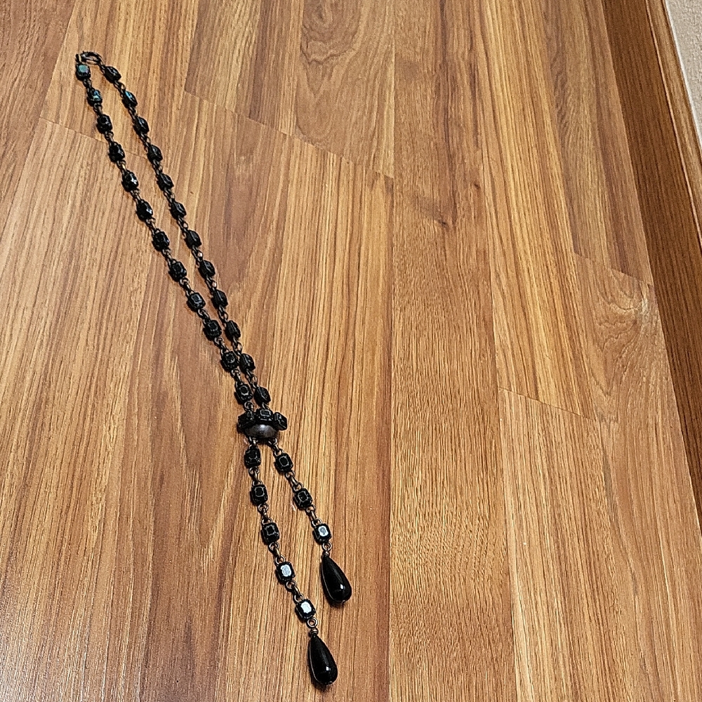 Giorgio Armani Vintage Black Beaded Necklace
